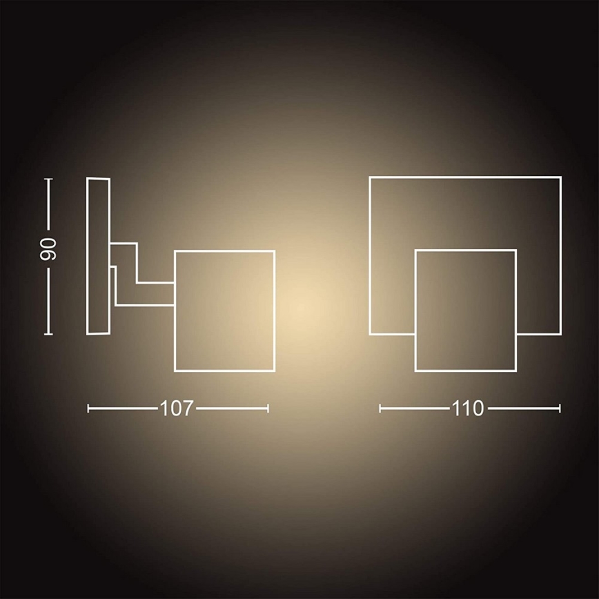 Philips - Spot à intensité variable LED Hue RUNNER 1xGU10/4,2W/230V 2200-6500K + télécommande blanc