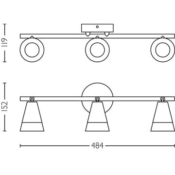 Philips - Spot CLEFT 3xGU10/5W/230V