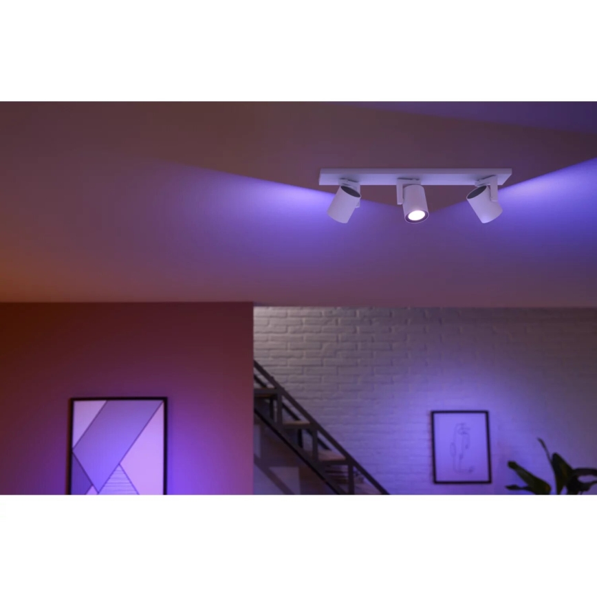 Philips - Spot LED RGBW à intensité variable Hue ARGENTA 3xGU10/4,2W/230V 2000-6500K