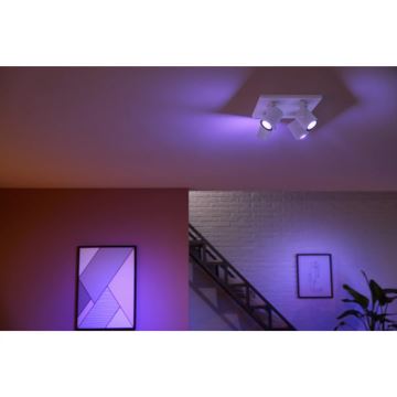 Philips - Spot LED RGBW à intensité variable Hue ARGENTA 4xGU10/4,2W/230V 2000-6500K