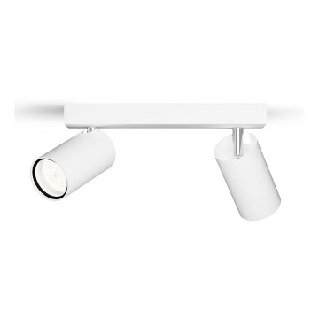 Philips - Spot salle de bain IDRIS 2xGU10/5W/230V IP44 blanc