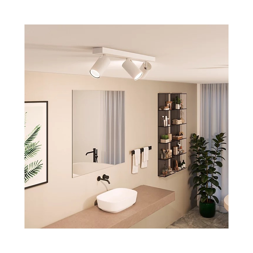 Philips - Spot salle de bain IDRIS 3xGU10/5W/230V IP44 blanc