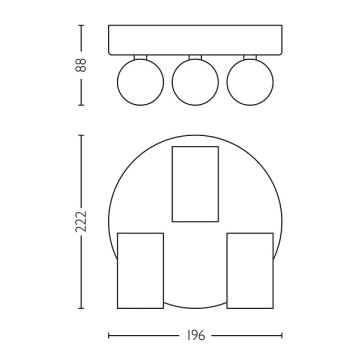 Philips - Spot salle de bain IDRIS 3xGU10/5W/230V IP44 blanc