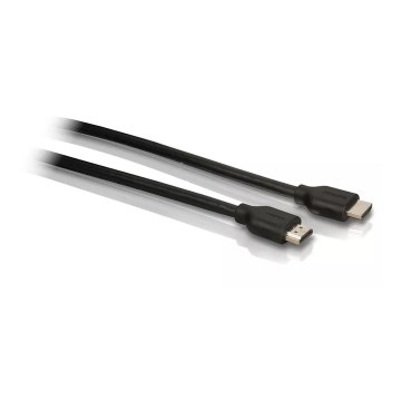 Philips SWV2434W/10 - Câble HDMI avec Ethernet, connecteur HDMI 1.4 A 5m noir