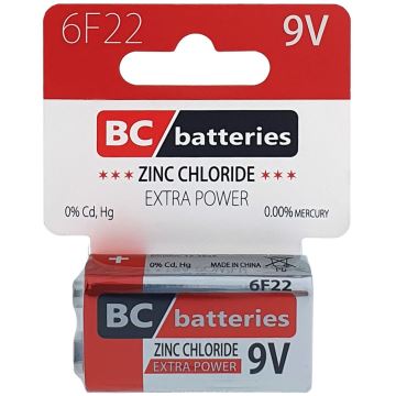 Pile au chlorure de zinc 6F22 EXTRA POWER 9V