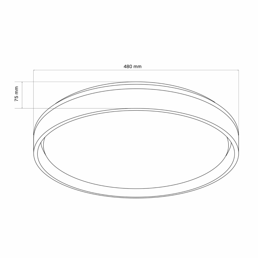 Plafonnier à intensité variable salle de bain JADWIGA LED/72W/230V 3000-6000K IP44 + télécommande