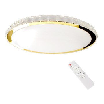 Plafonnier à intensité variable LAYLA LED/50W/230V 3000/4000/6000K doré + Télécommande