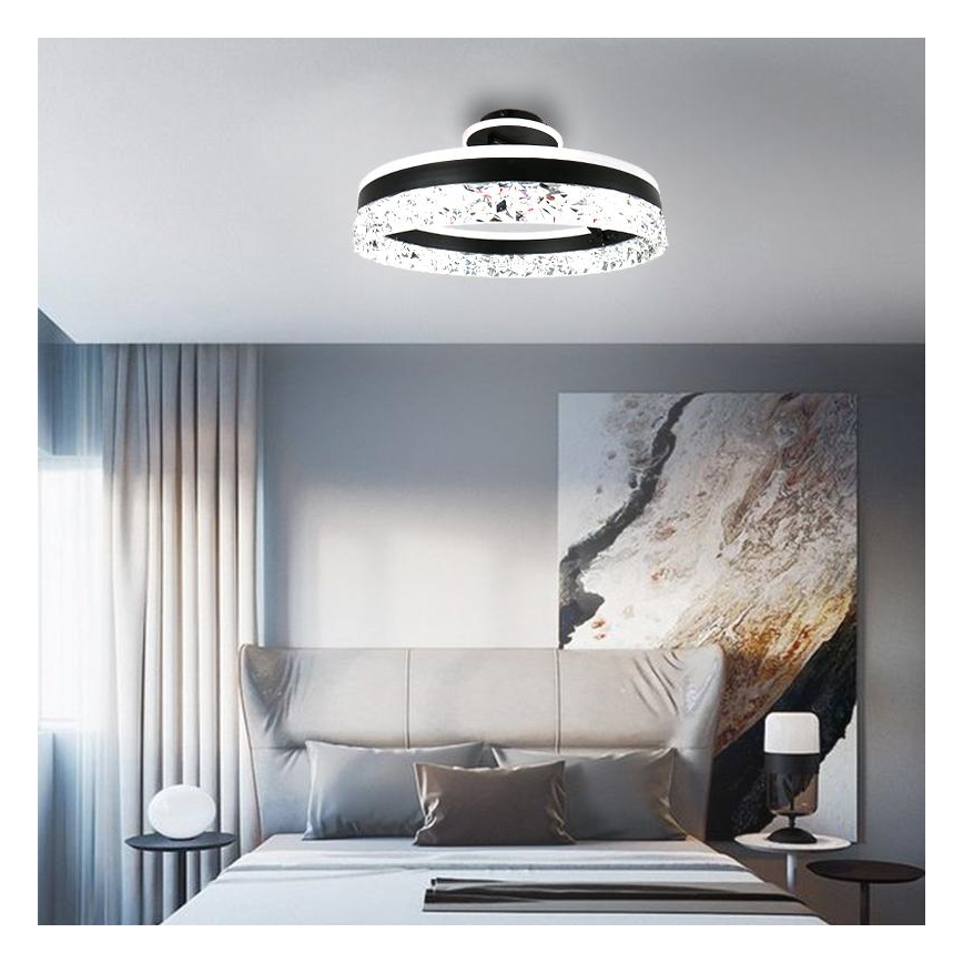 Plafonnier à intensité variable LED/86W/230V 3000-6500K noir + télécommande