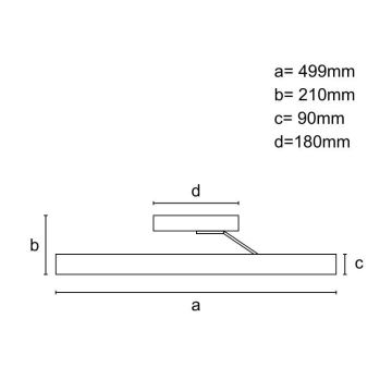 Plafonnier à intensité variable LED/86W/230V 3000-6500K noir + télécommande