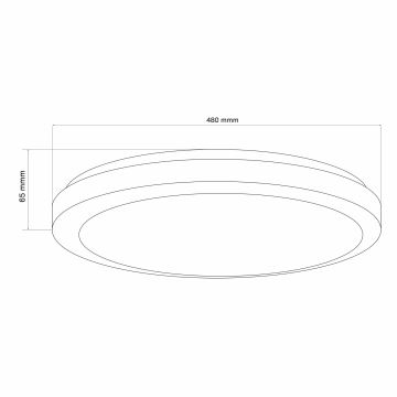 Plafonnier à intensité variable salle de bain MARIAN LED/72W/230V 3000-6000K IP44 + télécommande