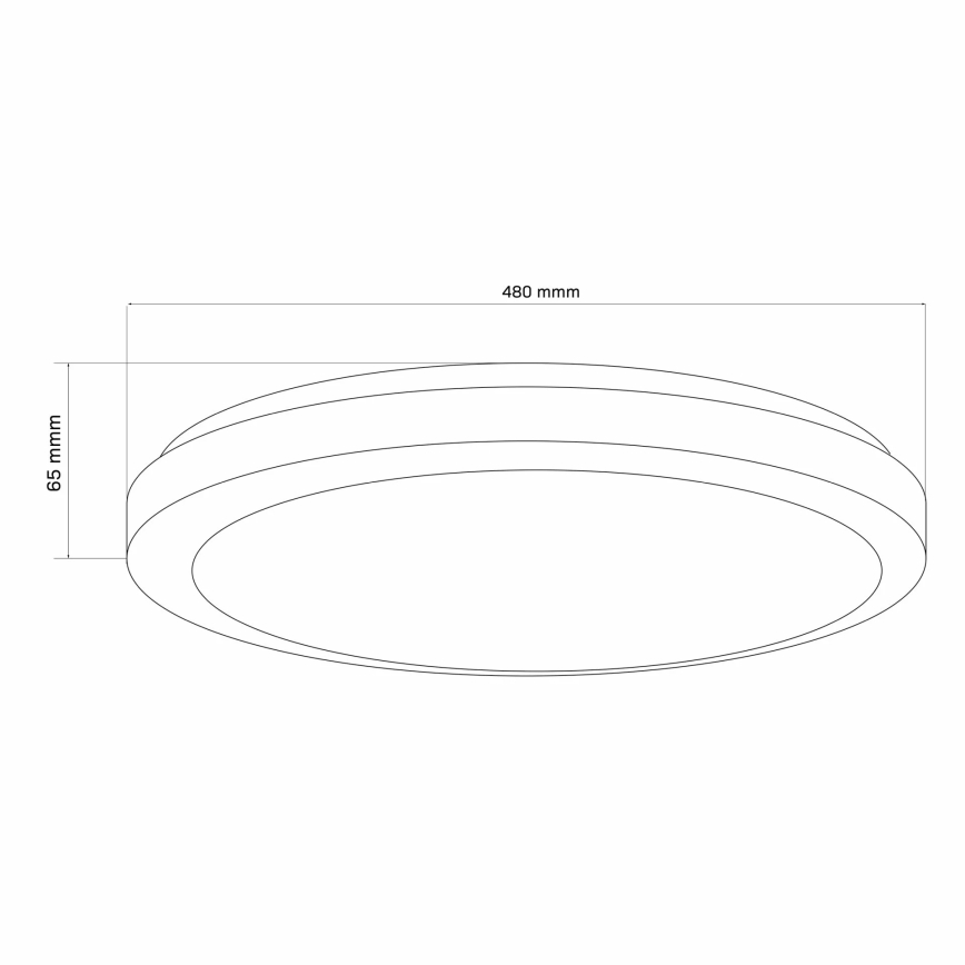 Plafonnier à intensité variable salle de bain MARIAN LED/72W/230V 3000-6000K IP44 + télécommande