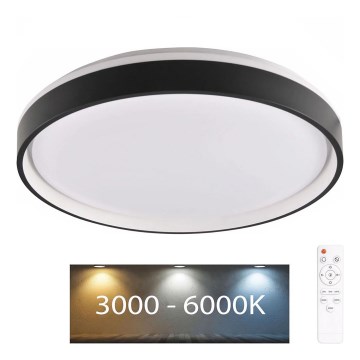 Plafonnier à intensité variable salle de bain JADWIGA LED/42W/230V 3000-6000K IP44 + télécommande