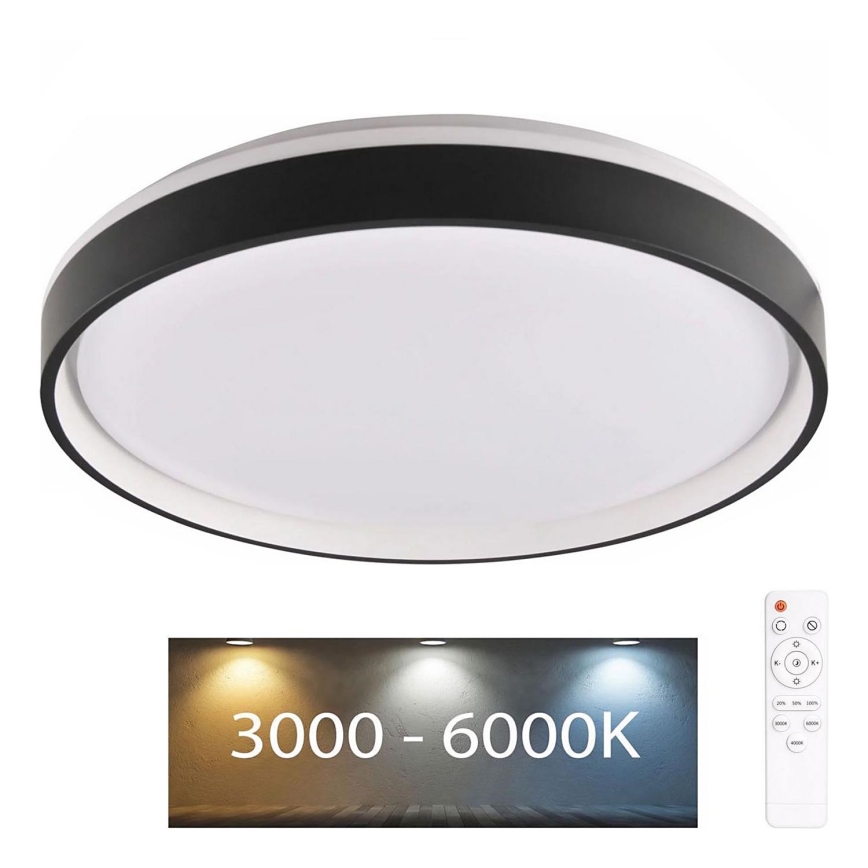 Plafonnier à intensité variable salle de bain JADWIGA LED/42W/230V 3000-6000K IP44 + télécommande