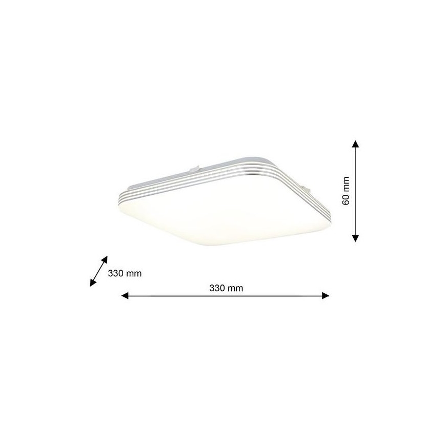 Plafonnier de salle de bain NEMO LED/17W/230V IP44