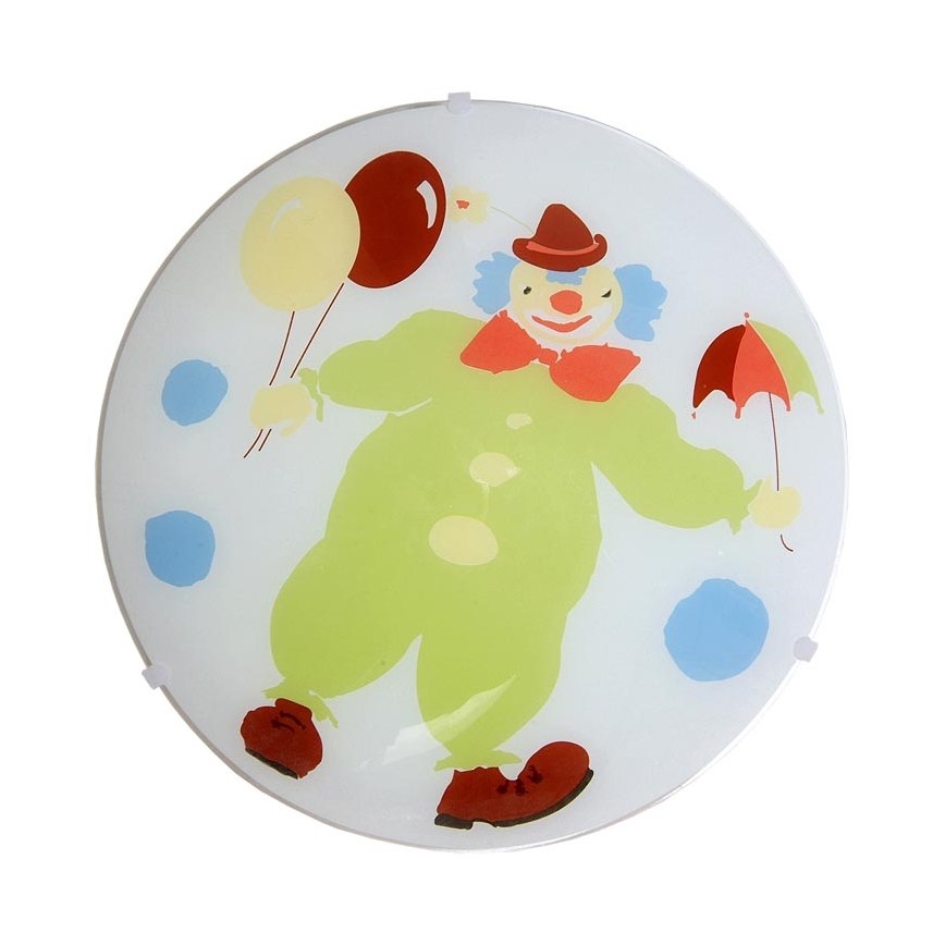 Plafonnier enfant CLOWN 1xE27/60W/230V d. 300 mm