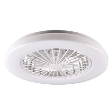 Plafonnier LED à intensité variable avec ventilateur LIBYA LED/48W/230V 3000-6500K blanc + télécommande