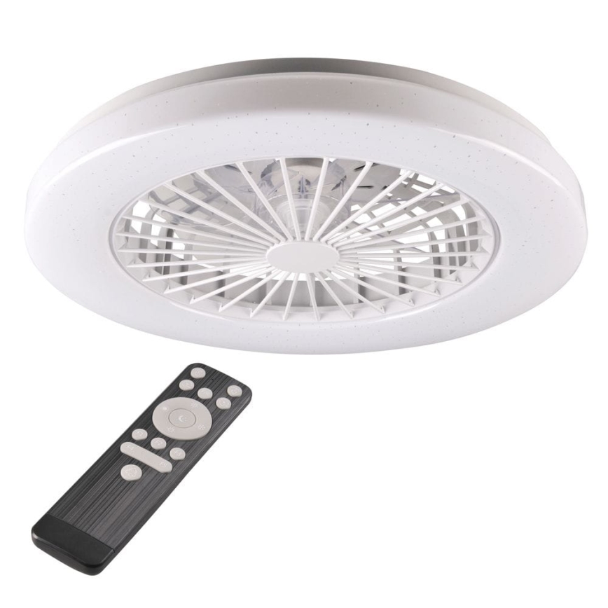 Plafonnier LED à intensité variable avec ventilateur LIBYA LED/48W/230V 3000-6500K blanc + télécommande