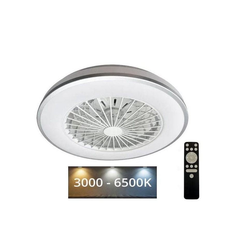 Plafonnier LED à intensité variable avec ventilateur OPAL LED/48W/230V 3000-6500K + télécommande