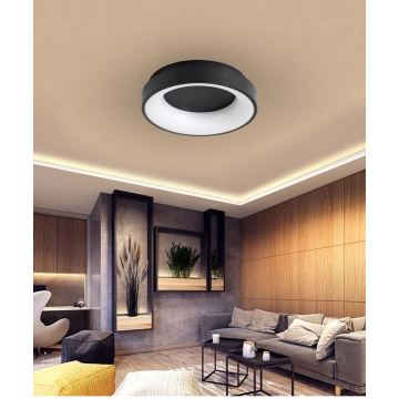 Plafonnier LED à intensité variable NOVA LED/54W/230V 3000-6500K noir + télécommande