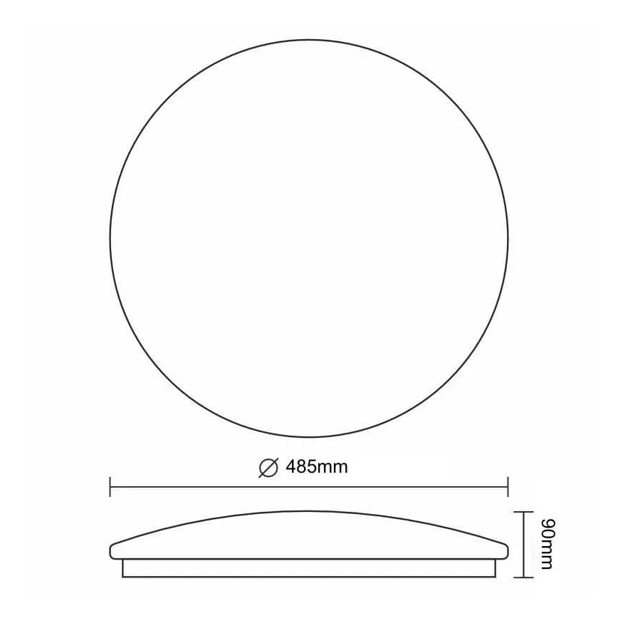 Plafonnier à intensité variable LED STAR LED/48W/230V 3000-6500K + télécommande