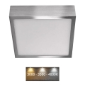 Plafonnier NEXXO LED/12,5W/230V 3000/3500/4000K 17x17 cm chrome