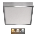 Plafonnier NEXXO LED/21W/230 3000/3500/4000K 22,5x22,5 cm chrome
