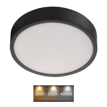 Plafonnier NEXXO LED/21W/230V 3000/3500/4000K d. 22,5 cm noir