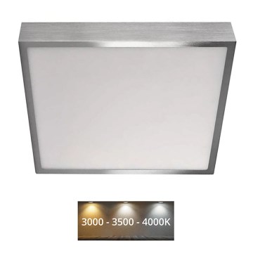 Plafonnier NEXXO LED/28,5W/230V 3000/3500/4000K 30x30 cm chrome