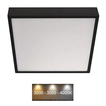 Plafonnier NEXXO LED/28,5W/230V 3000/3500/4000K 30x30 cm noir