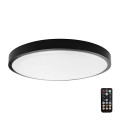 Plafonnier salle de bain avec détecteur SAMSUNG CHIP LED/18W/230V IP44 4000K d. 29 cm noir + télécommande