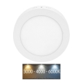 Plafonnier salle de bain LADA LED/18W/230V 3000/4000/6000K d. 22 cm IP44 blanc