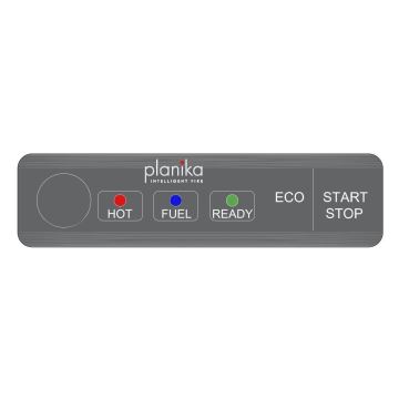 Planika - Cheminée BIO avec télécommande 126,2x40 cm 3,5kW/230V noir