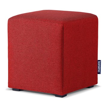 Pouf URBIT 37x33 cm rouge