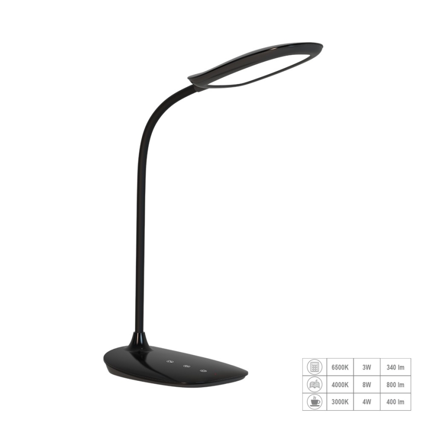 Prezent 31218 - Lampe de table tactile flexible à intensité variable HEKA LED/10W/230V 3000-6500K