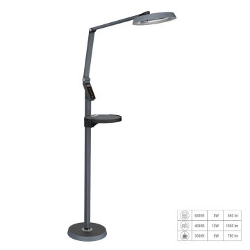 Prezent 31220 - Lampadaire tactile à intensité variable SALSA LED/15W/230V USB