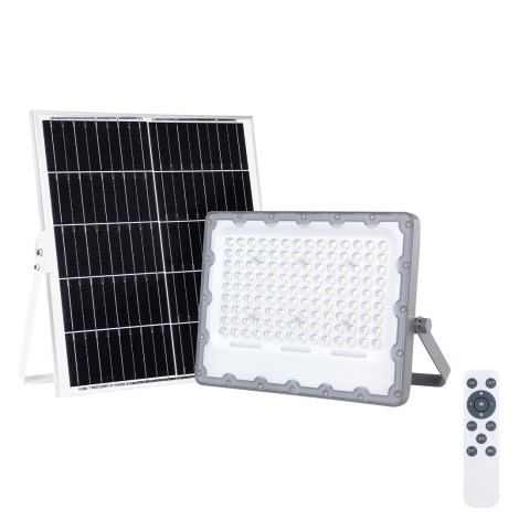 Projecteur solaire LED étanche détecteur lumière avec télécommande 100w