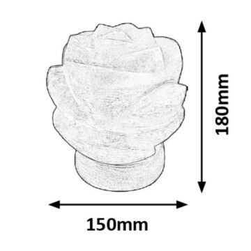 Rabalux - Lampe de sel (Himalaya) 1xE14/15W/230V acacia 3,5 kg