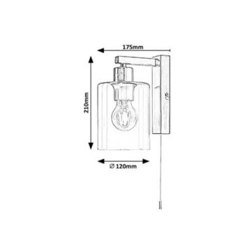 Rabalux - Applique murale 1xE27/40W/230V