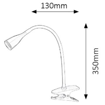 Rabalux - Lampe de table LED à pince 1xLED/4,5W/230V