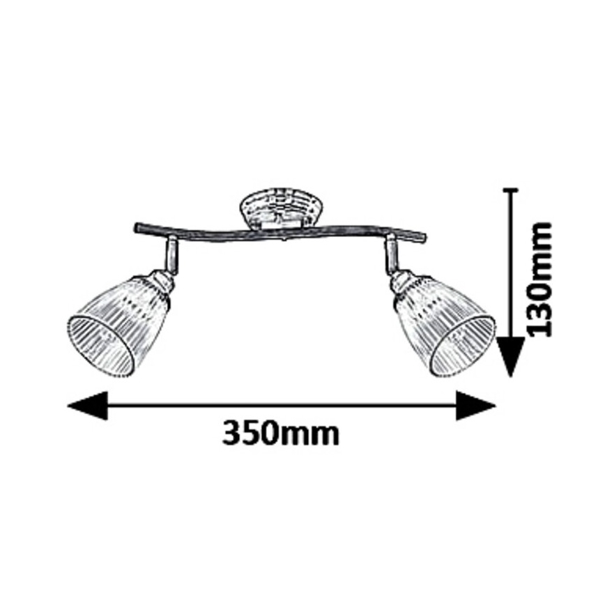 Spot 2xE14/40W/230V