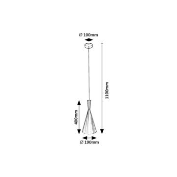 Rabalux - Suspension filaire 1xE27/40W/230V