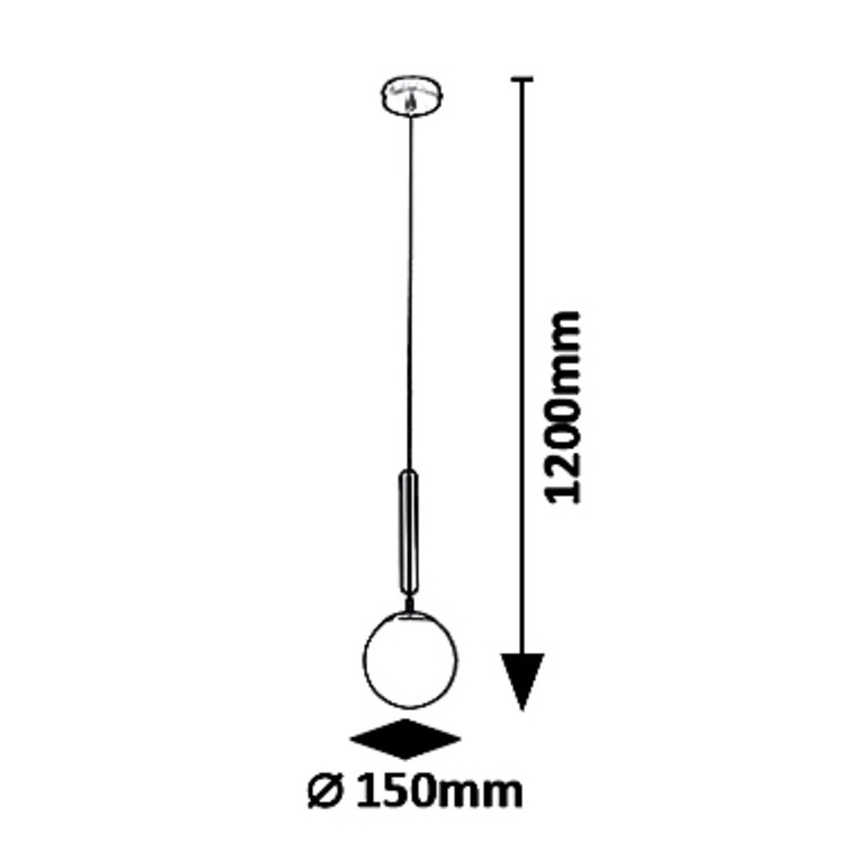 Rabalux 5352 - Suspension avec fil DIVINA 1xE14/9W/230V