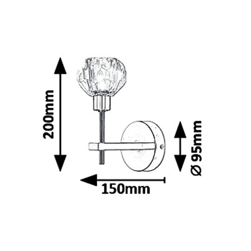 Rabalux 5394 - Applique murale KASSIA 1xG9/5W/230V