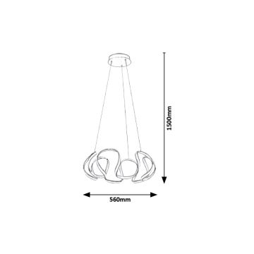 Rabalux - Suspension LED avec fil LED/38W/230V