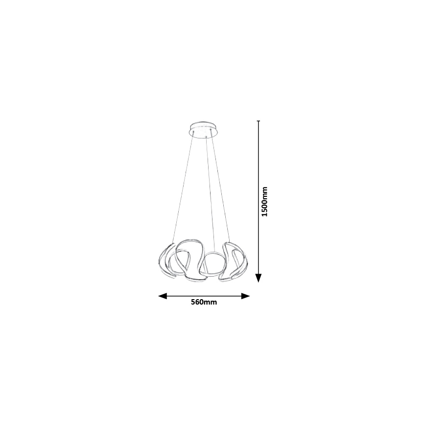 Rabalux - Suspension LED avec fil LED/38W/230V