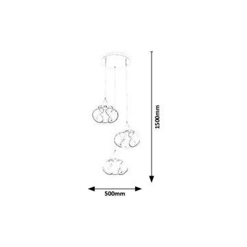 Rabalux - Suspension filaire LED/50W/230V 3000K