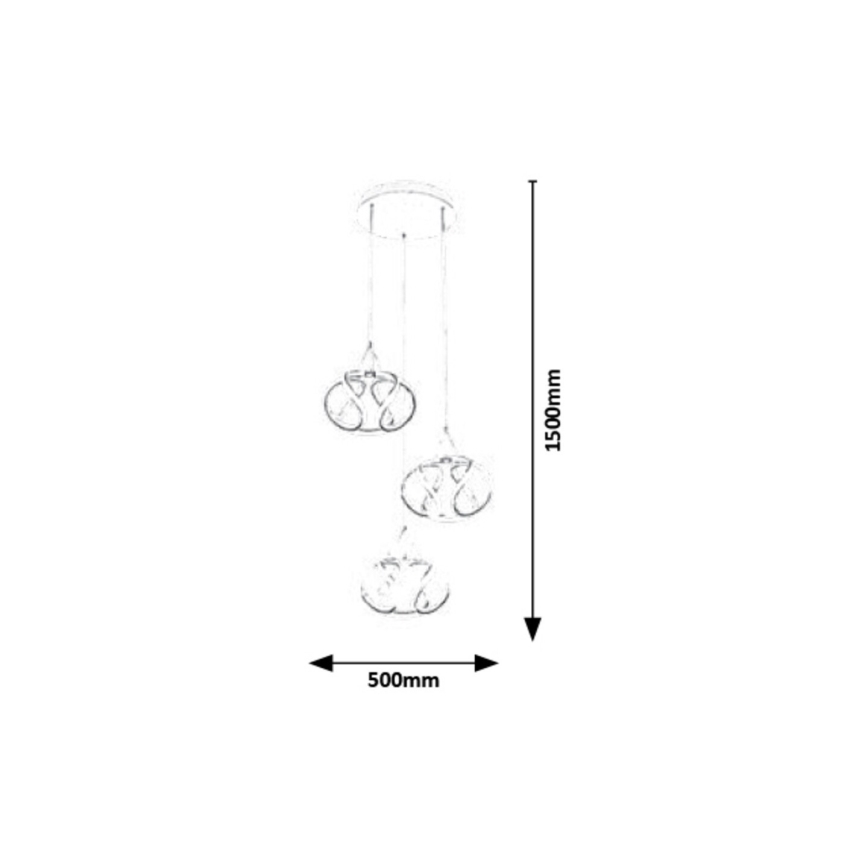 Rabalux - Suspension filaire LED/50W/230V 3000K