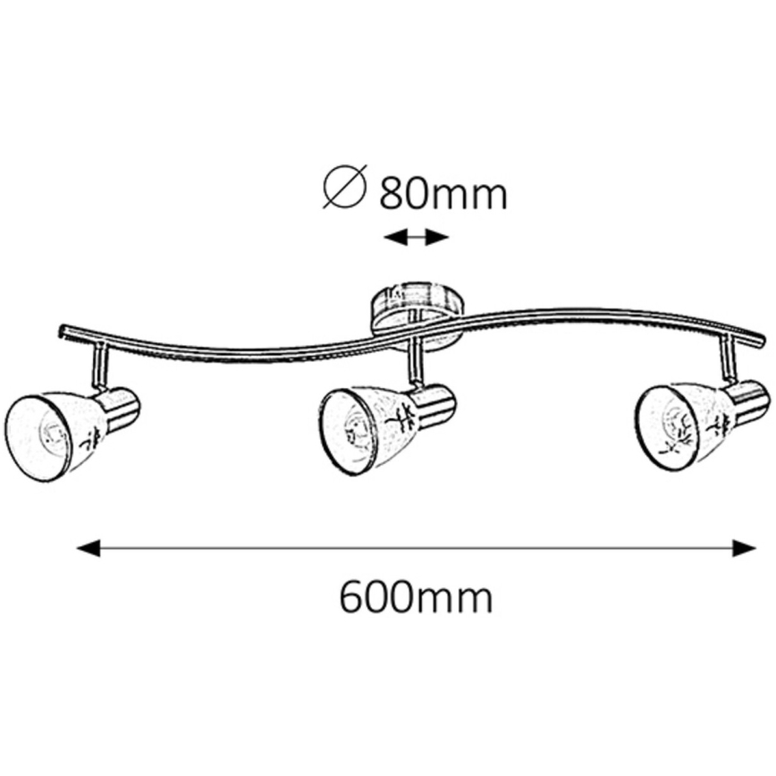 Rabalux - Spot 3xE14/40W/230V