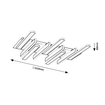 Rabalux - Plafonnier LED/46W/230V 3000/4000K