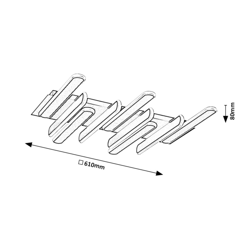 Rabalux - Plafonnier LED/46W/230V 3000/4000K